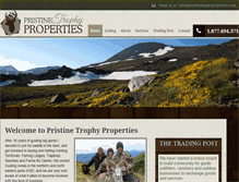 Tablet Screenshot of pristinetrophyproperties.com